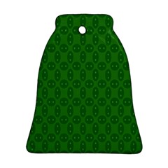 Green Seed Polka Bell Ornament (two Sides) by Mariart