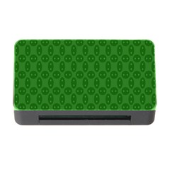 Green Seed Polka Memory Card Reader With Cf by Mariart