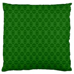 Green Seed Polka Large Cushion Case (two Sides)