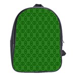 Green Seed Polka School Bag (XL) Front