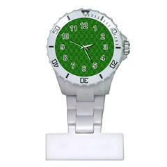 Green Seed Polka Plastic Nurses Watch by Mariart