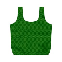 Green Seed Polka Full Print Recycle Bags (m) 