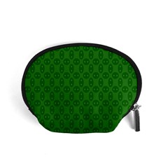 Green Seed Polka Accessory Pouches (small) 