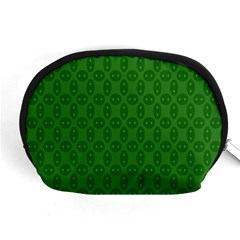 Green Seed Polka Accessory Pouches (medium) 