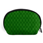 Green Seed Polka Accessory Pouches (Large)  Front