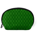 Green Seed Polka Accessory Pouches (Large)  Back