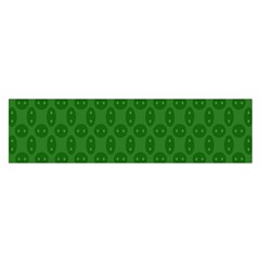 Green Seed Polka Satin Scarf (oblong)