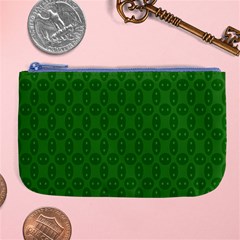 Green Seed Polka Large Coin Purse by Mariart