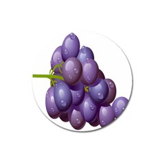 Grape Fruit Magnet 3  (round) by Mariart