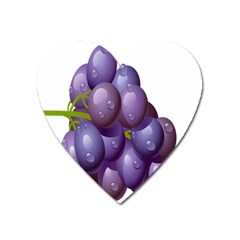 Grape Fruit Heart Magnet