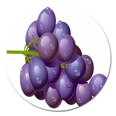 Grape Fruit Magnet 5  (round)