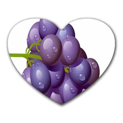 Grape Fruit Heart Mousepads