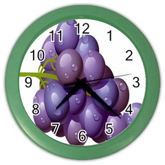 Grape Fruit Color Wall Clocks