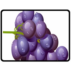 Grape Fruit Fleece Blanket (large)  by Mariart