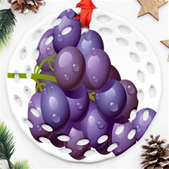 Grape Fruit Ornament (round Filigree)