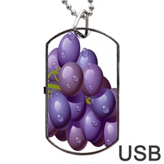 Grape Fruit Dog Tag Usb Flash (two Sides)