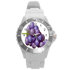 Grape Fruit Round Plastic Sport Watch (l)