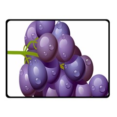 Grape Fruit Double Sided Fleece Blanket (small) 