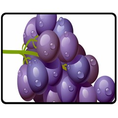 Grape Fruit Double Sided Fleece Blanket (medium) 