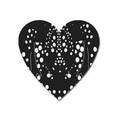 Helmet Original Diffuse Black White Space Heart Magnet