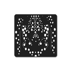 Helmet Original Diffuse Black White Space Square Magnet by Mariart