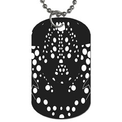 Helmet Original Diffuse Black White Space Dog Tag (one Side) by Mariart