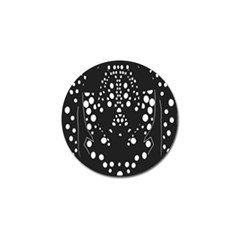 Helmet Original Diffuse Black White Space Golf Ball Marker (10 Pack)