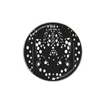 Helmet Original Diffuse Black White Space Hat Clip Ball Marker (10 pack) Front