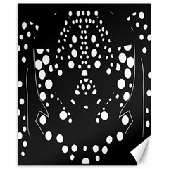 Helmet Original Diffuse Black White Space Canvas 16  X 20  