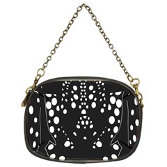 Helmet Original Diffuse Black White Space Chain Purses (two Sides)  by Mariart