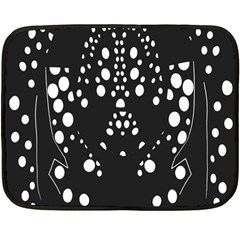 Helmet Original Diffuse Black White Space Double Sided Fleece Blanket (mini) 