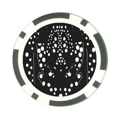 Helmet Original Diffuse Black White Space Poker Chip Card Guard (10 Pack)