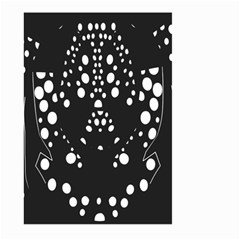 Helmet Original Diffuse Black White Space Large Garden Flag (two Sides)