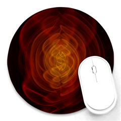 High Res Nostars Orange Gold Round Mousepads