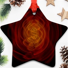 High Res Nostars Orange Gold Ornament (star)