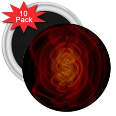 High Res Nostars Orange Gold 3  Magnets (10 Pack)  by Mariart