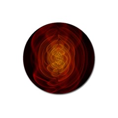 High Res Nostars Orange Gold Magnet 3  (round)