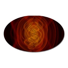 High Res Nostars Orange Gold Oval Magnet