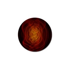 High Res Nostars Orange Gold Golf Ball Marker