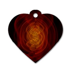 High Res Nostars Orange Gold Dog Tag Heart (two Sides)