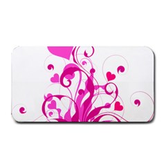 Heart Flourish Pink Valentine Medium Bar Mats by Mariart