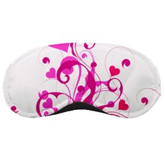 Heart Flourish Pink Valentine Sleeping Masks by Mariart