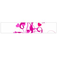 Heart Flourish Pink Valentine Flano Scarf (large)