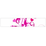 Heart Flourish Pink Valentine Flano Scarf (Large) Back