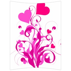 Heart Flourish Pink Valentine Back Support Cushion by Mariart