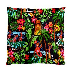 Hawaiian Girls Black Flower Floral Summer Standard Cushion Case (one Side) by Mariart