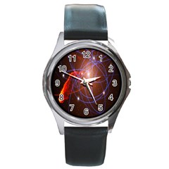 Highest Resolution Version Space Net Round Metal Watch by Mariart