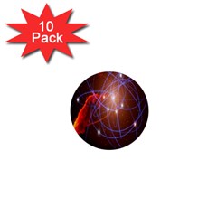 Highest Resolution Version Space Net 1  Mini Buttons (10 Pack)  by Mariart