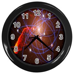 Highest Resolution Version Space Net Wall Clocks (black) by Mariart