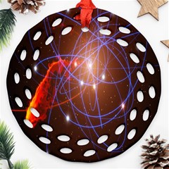 Highest Resolution Version Space Net Round Filigree Ornament (two Sides)